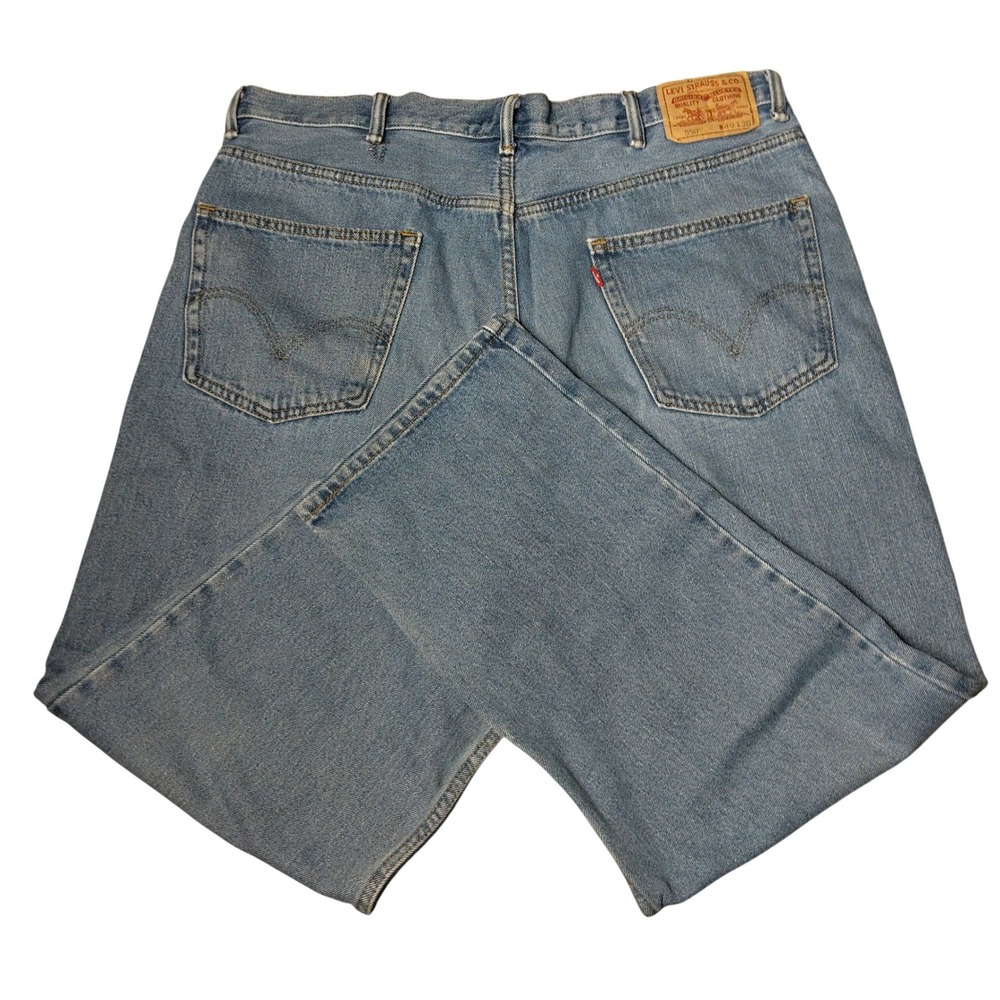 Levis 550 Relaxed Fit Jeans Mens 40x30 Medium Wash Blue Denim Tapered Leg